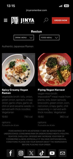   at JINYA Ramen Bar in Reston