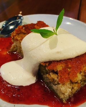 Rhubarb coffee cake   at DC Harvest in Washington