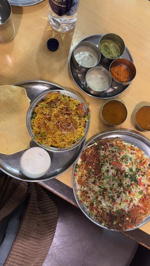 Biryani and uttapam, fresh and delicious.  at Sagar Ratna - Connaught Place in New Delhi