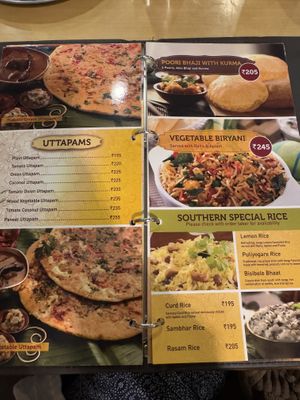 Part of menu   at Sagar Ratna - Connaught Place in New Delhi