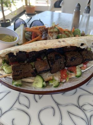 Vegan souvlaki is amazing  at The Forest in Oroklini