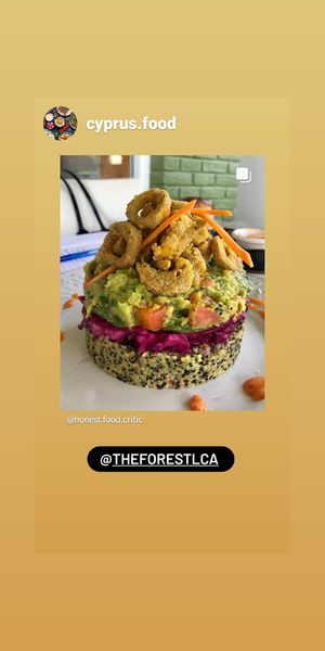 Vegan calamari at The Forest in Oroklini