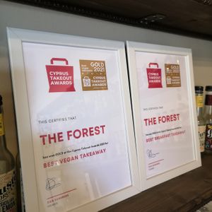 Winner best vegan takeaway in Cyprus  at The Forest in Oroklini