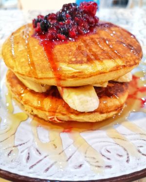 All day vegan pancakes at The Forest in Oroklini