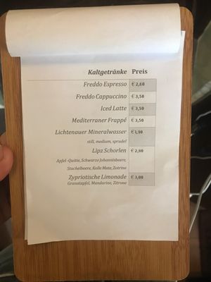 Homemade lemonades  at Carls Laden in Leipzig