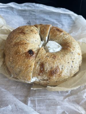   at Bagelsaurus in Cambridge