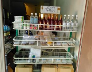 Selection of available foods. at Vegan Store in Ubun Rachatani