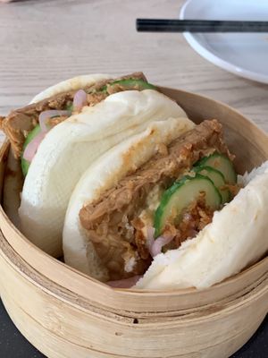 Bao buns at MILA in Vancouver