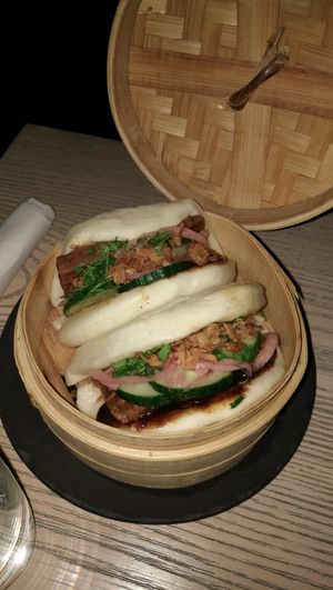 Bao buns at MILA in Vancouver