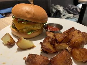 Breakfast sandwich  at MILA in Vancouver