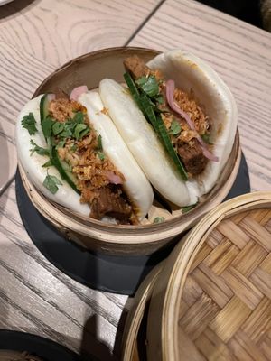 Bao buns  at MILA in Vancouver