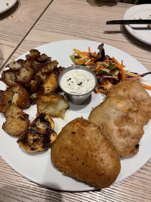 Fish and chips at MILA in Vancouver