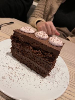 Valentine’s Day chocolate cake  at MILA in Vancouver