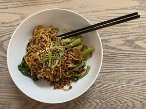 Dan Dan noodles at MILA in Vancouver