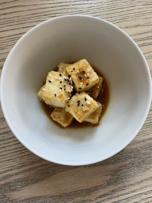 Agedashi tofu at MILA in Vancouver