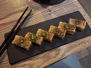 Aburi lox Oshi- this was mind blowing!  at MILA in Vancouver