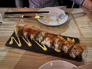 Looks good but Sushi rice tastes bad, sauce was not good to my taste. at MILA in Vancouver