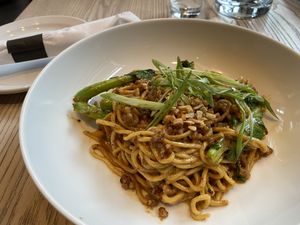 Dan Dan noodle. Can’t bear it. To MILA: please understand how to use 花椒. And also the difference between 麻 and 辣. at MILA in Vancouver