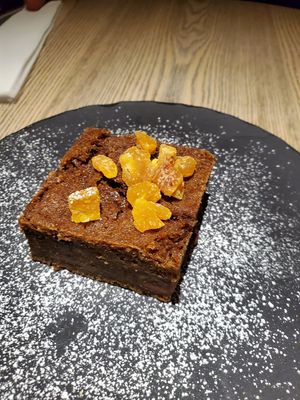 Rum cake - not much flavor #Veganuary at MILA in Vancouver