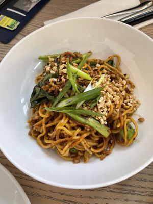 Dan Dan noodles, spicy but delicious  at MILA in Vancouver