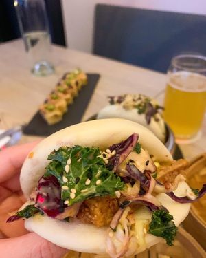 Tofu bao  at MILA in Vancouver