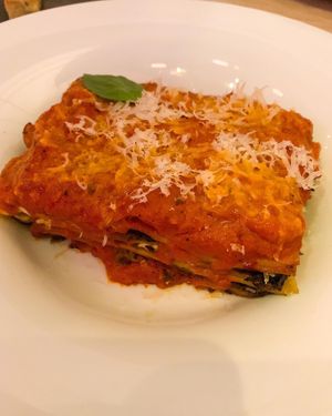 Lasagna  at MILA in Vancouver