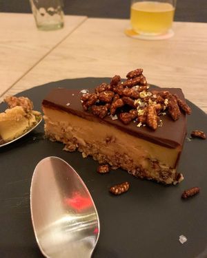 Peanut butter cup pie  at MILA in Vancouver
