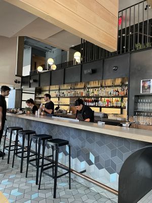 Bar seating   at MILA in Vancouver