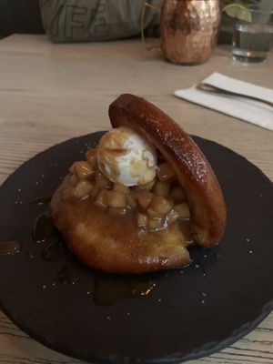 Apple Pie Bao Bun  at MILA in Vancouver
