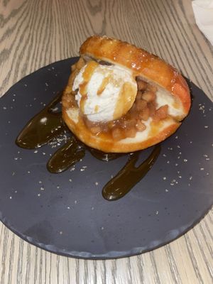 apple pie bao  at MILA in Vancouver