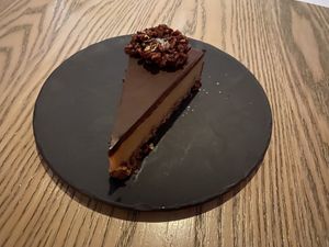 Peanut butter cup pie - amazing!  at MILA in Vancouver