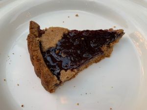 Vegan blueberry pie at Ciro and Sons in Florence