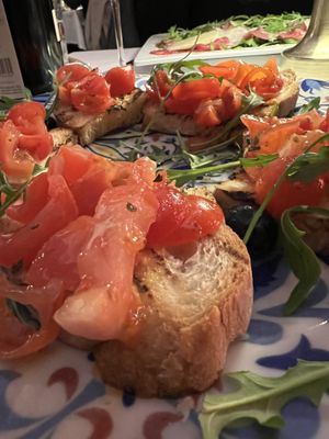 Vegan Bruschetta  at Ciro and Sons in Florence