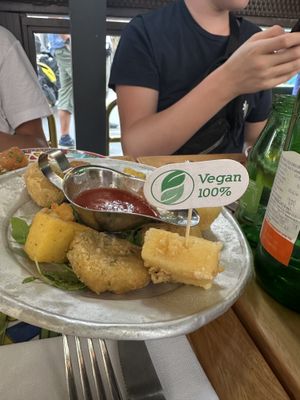 Food truck platter (with vegan cheese)  at Ciro and Sons in Florence