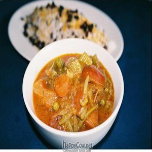 VEGAN Curry Vegetable Stew. Fresh Seasonal Vegetables.  at Cafe Natasha's Kabob International in St Louis