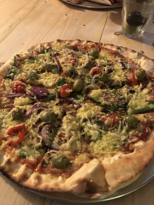 Nether Edge Vegan Veg Pizza  at Nether Edge Pizza Company - Abbeydale Rd in Sheffield