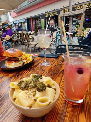 Our table on the terrace at Vrutal - Poblenou in Barcelona
