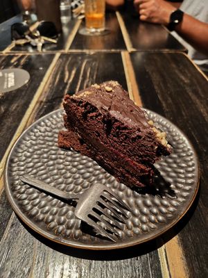The triple chocolate dessert 😄 at Vrutal - Poblenou in Barcelona