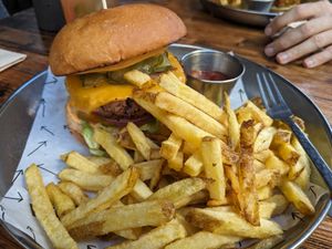 Blind date burger at Vrutal - Poblenou in Barcelona
