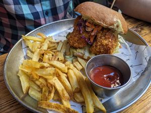 Chick'n burger at Vrutal - Poblenou in Barcelona