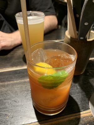 Passion fruit ice tea, so good  at Vrutal - Poblenou in Barcelona