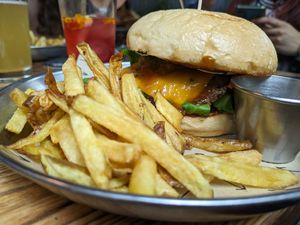 Pub's King Bean burger at Vrutal - Poblenou in Barcelona