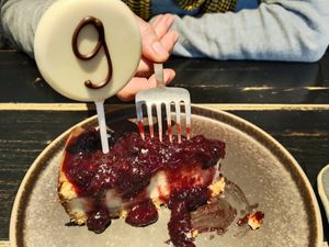 Pastís de formatge at Vrutal - Poblenou in Barcelona