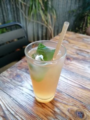 Pink lemonade at Vrutal - Poblenou in Barcelona