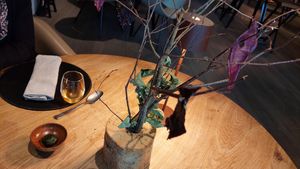 Leaves as crisps at Fields  in Luxembourg City