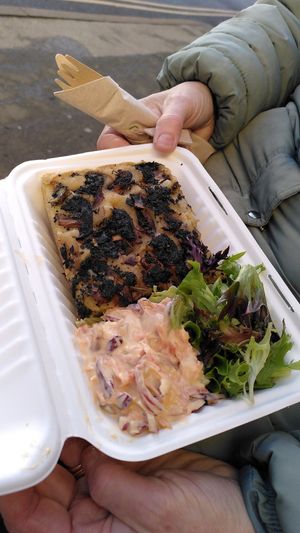 Warm Focaccia w/coleslaw & Salad at The Nut and Nettle in Bridlington