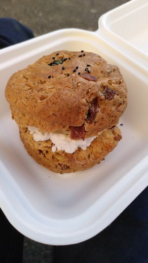 Homemade Feta & Bacon Scone at The Nut and Nettle in Bridlington