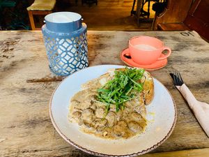 Garlic mushrooms  at The Nut and Nettle in Bridlington