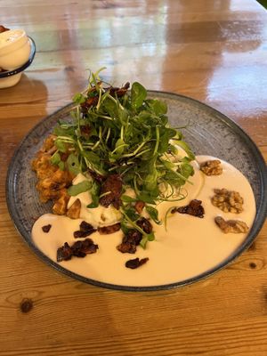 Herb waffle  at The Nut and Nettle in Bridlington