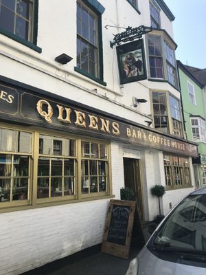 The Nut and Nettle vegan kitchen serves from this great bar    at The Nut and Nettle in Bridlington